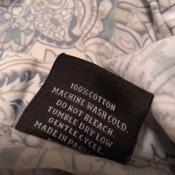 Tahari home queen duvet cover paisley prints - Picture 5 of 5